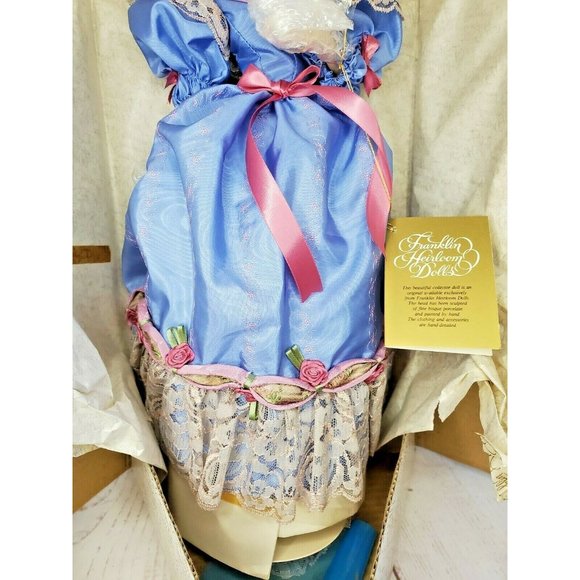 Vintage Rare Retired Catherine & The Poetry Of The Fan Franklin Heirlooms Doll - Picture 5 of 12
